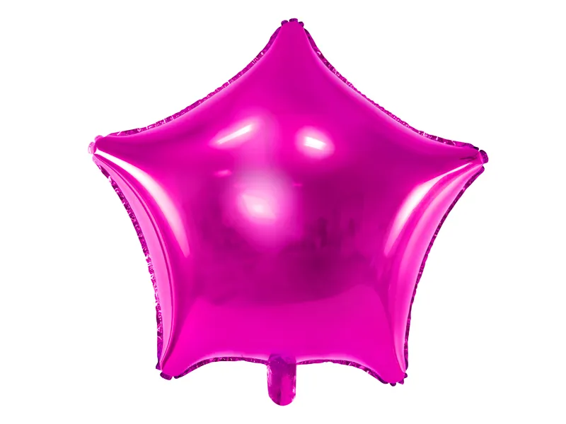 FOIL BALLOON STAR, 48CM, DARK PINK